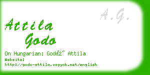 attila godo business card